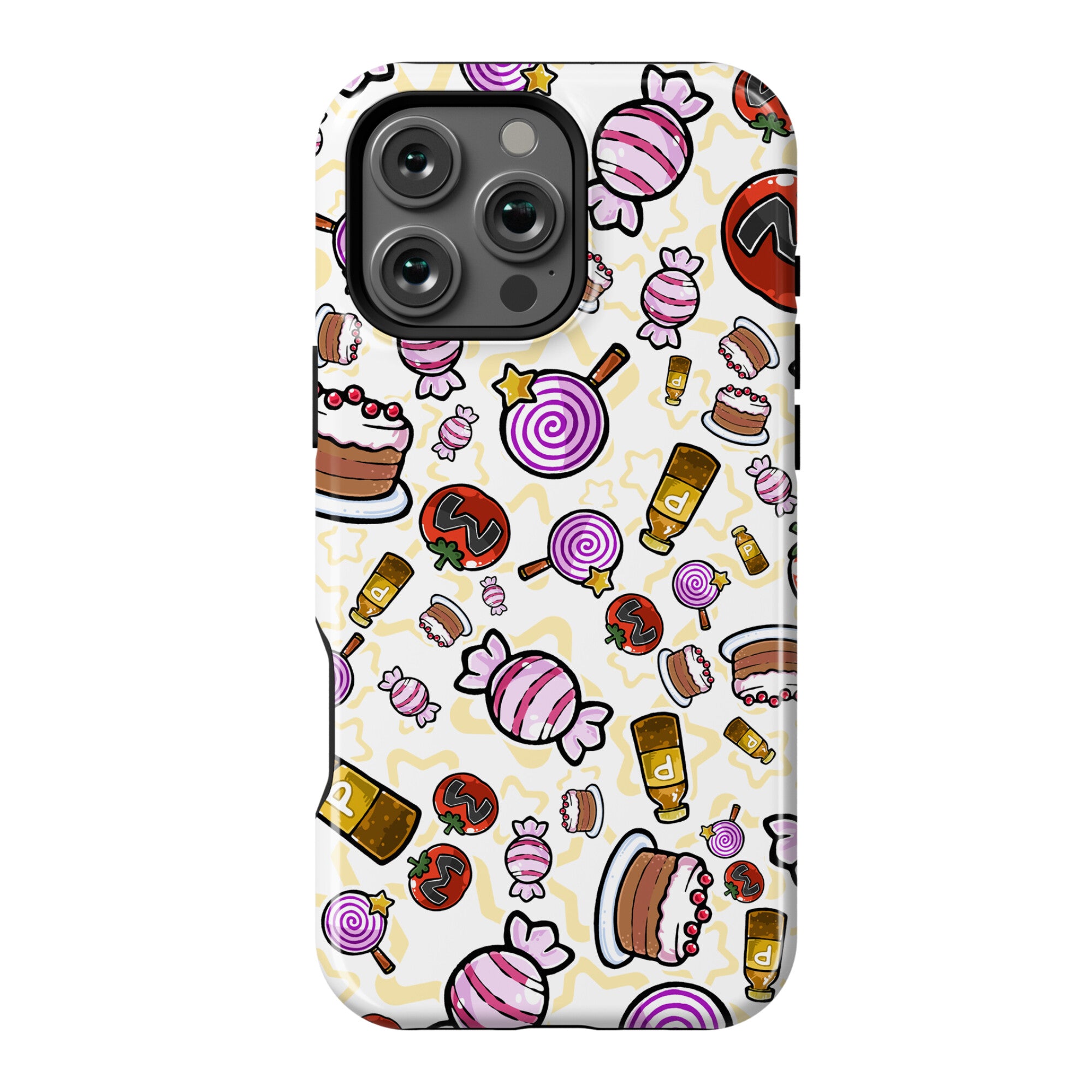 Kirby Munchies Pattern Phone Case